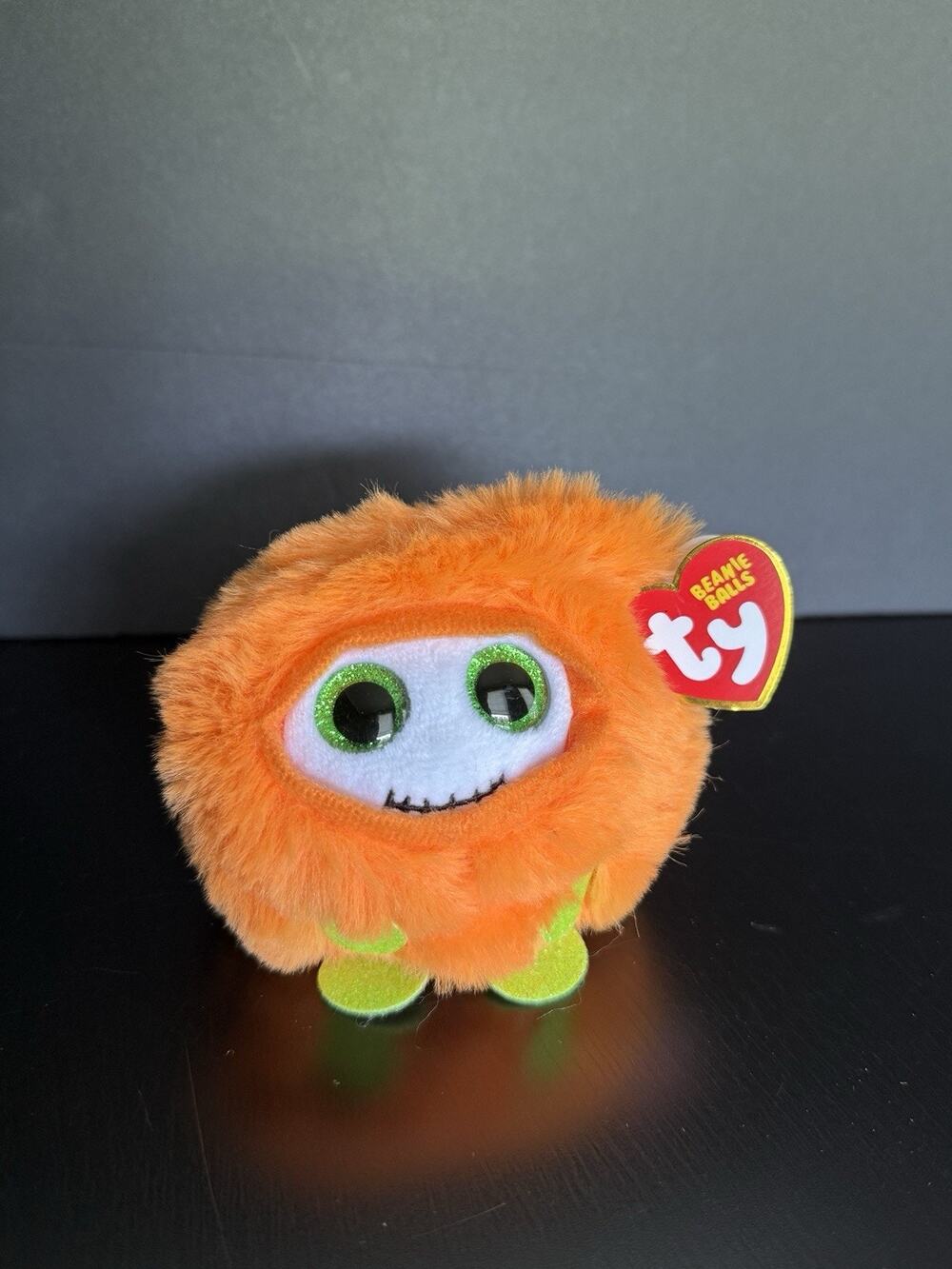 Ty Beanie Balls Griffin Ghoul Halloween Orange Monster Plush 3” 2023 MWMT